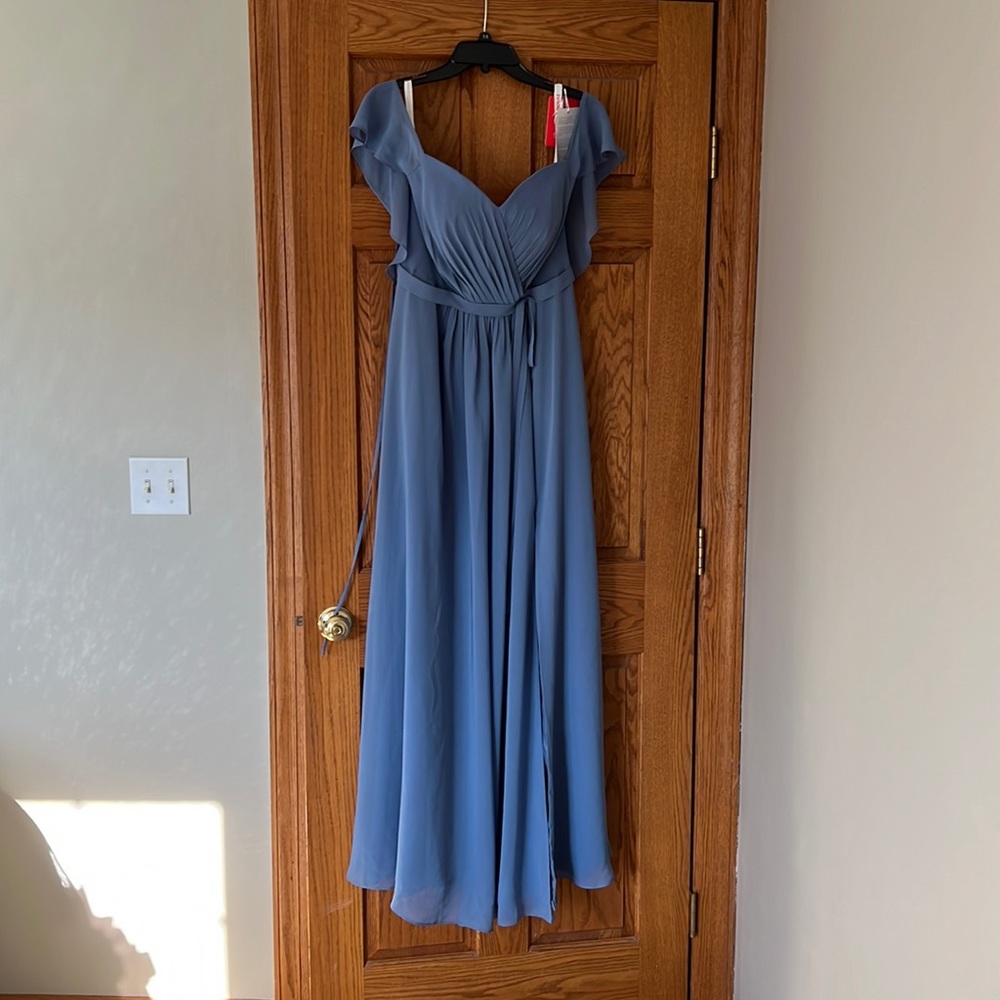 NEW - Slate Blue JJ's House Bridesmaid Dress (size 10)